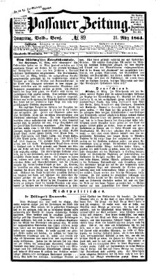Passauer Zeitung Donnerstag 31. März 1864