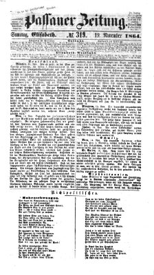 Passauer Zeitung Samstag 19. November 1864