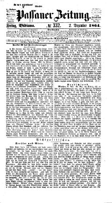 Passauer Zeitung Freitag 2. Dezember 1864