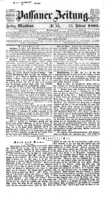 Passauer Zeitung Freitag 24. Februar 1865
