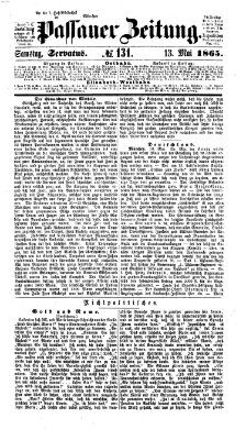 Passauer Zeitung Samstag 13. Mai 1865