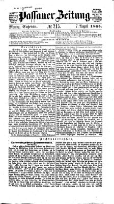 Passauer Zeitung Montag 7. August 1865