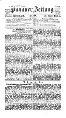 Passauer Zeitung Sonntag 20. August 1865