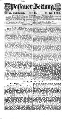 Passauer Zeitung Montag 28. Mai 1866