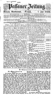 Passauer Zeitung Mittwoch 6. Juni 1866