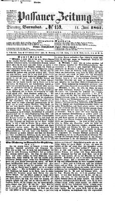 Passauer Zeitung Dienstag 11. Juni 1867
