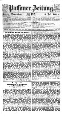 Passauer Zeitung Freitag 5. Juli 1867