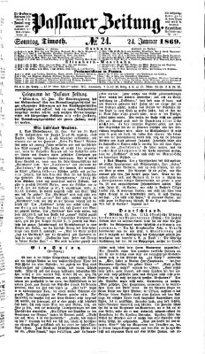 Passauer Zeitung Sonntag 24. Januar 1869