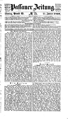 Passauer Zeitung Montag 25. Januar 1869
