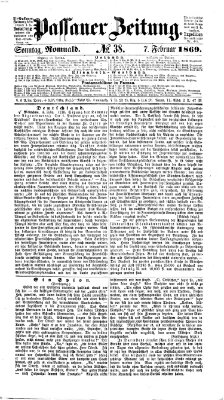 Passauer Zeitung Sonntag 7. Februar 1869