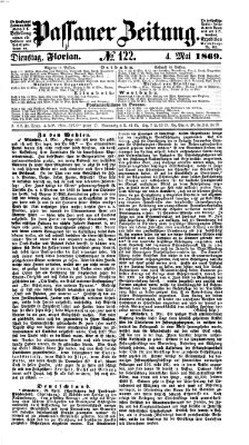 Passauer Zeitung Dienstag 4. Mai 1869