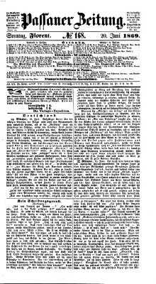 Passauer Zeitung Sonntag 20. Juni 1869