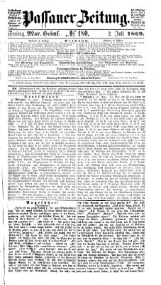 Passauer Zeitung Freitag 2. Juli 1869