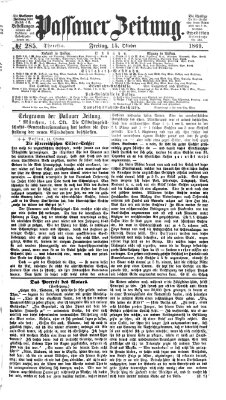 Passauer Zeitung Freitag 15. Oktober 1869