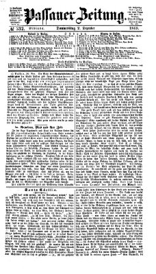 Passauer Zeitung Donnerstag 2. Dezember 1869
