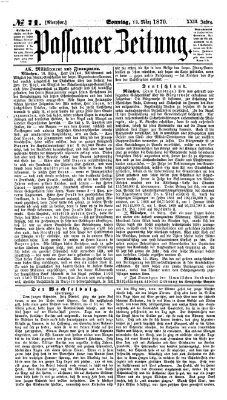 Passauer Zeitung Sonntag 13. März 1870