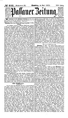 Passauer Zeitung Samstag 30. April 1870