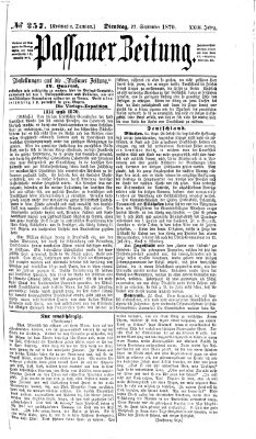 Passauer Zeitung Dienstag 27. September 1870