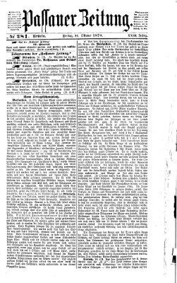 Passauer Zeitung Freitag 21. Oktober 1870