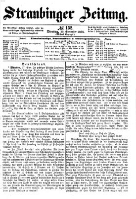 Straubinger Zeitung Dienstag 29. September 1868