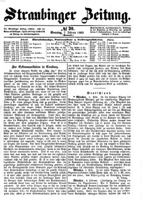 Straubinger Zeitung Sonntag 7. Februar 1869