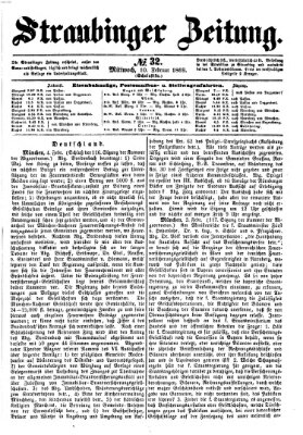Straubinger Zeitung Mittwoch 10. Februar 1869