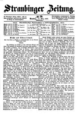 Straubinger Zeitung Samstag 13. März 1869