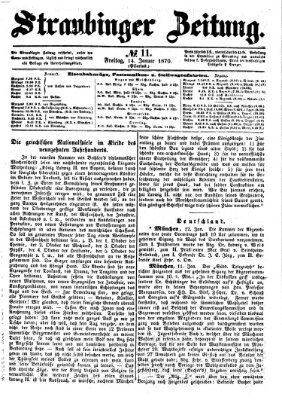Straubinger Zeitung Freitag 14. Januar 1870