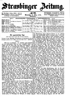 Straubinger Zeitung Sonntag 13. März 1870