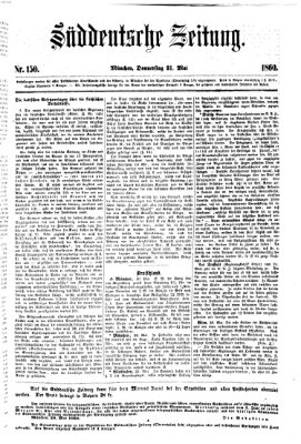 Süddeutsche Zeitung Donnerstag 31. Mai 1860