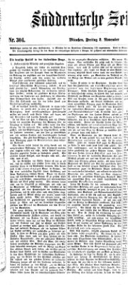 Süddeutsche Zeitung Freitag 2. November 1860