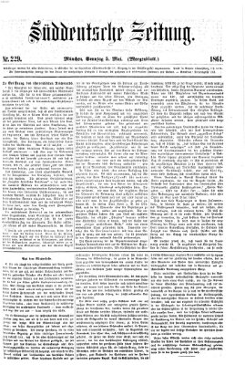 Süddeutsche Zeitung Sonntag 5. Mai 1861