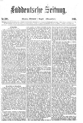 Süddeutsche Zeitung Mittwoch 7. August 1861