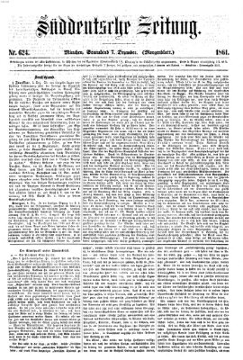 Süddeutsche Zeitung Samstag 7. Dezember 1861