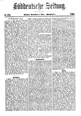 Süddeutsche Zeitung Samstag 8. März 1862