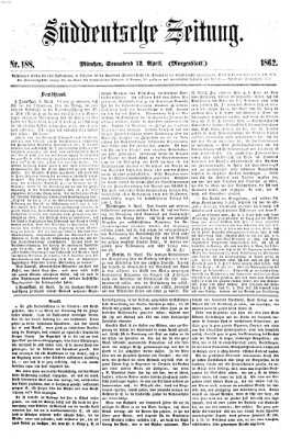 Süddeutsche Zeitung Samstag 12. April 1862