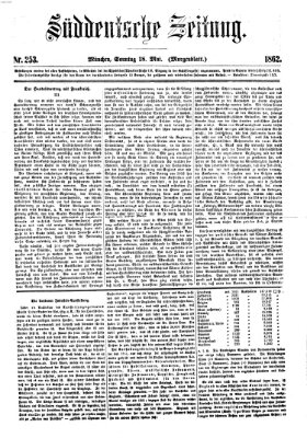 Süddeutsche Zeitung Sonntag 18. Mai 1862