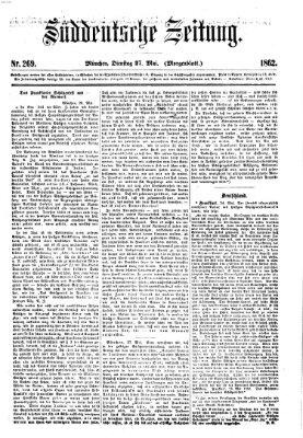 Süddeutsche Zeitung Dienstag 27. Mai 1862