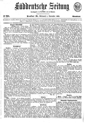 Süddeutsche Zeitung Mittwoch 5. November 1862