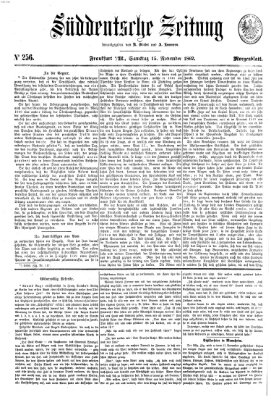 Süddeutsche Zeitung Samstag 15. November 1862