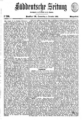Süddeutsche Zeitung Donnerstag 4. Dezember 1862