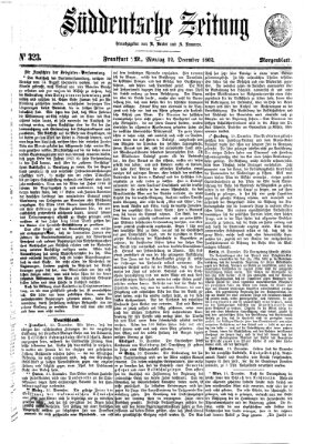 Süddeutsche Zeitung Montag 22. Dezember 1862