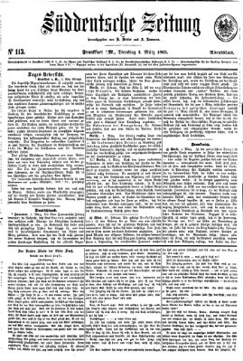 Süddeutsche Zeitung Dienstag 3. März 1863