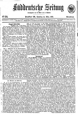 Süddeutsche Zeitung Samstag 14. März 1863