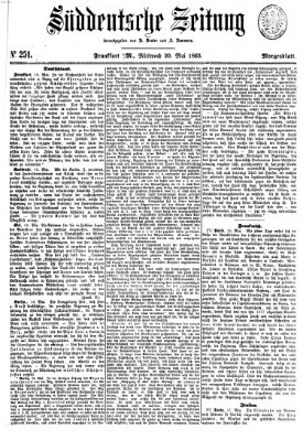 Süddeutsche Zeitung Mittwoch 20. Mai 1863