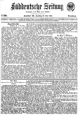 Süddeutsche Zeitung Samstag 30. Mai 1863