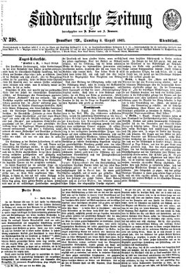 Süddeutsche Zeitung Samstag 8. August 1863