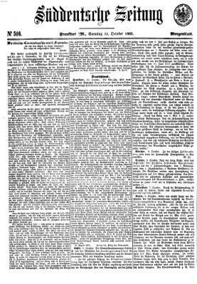 Süddeutsche Zeitung Sonntag 11. Oktober 1863