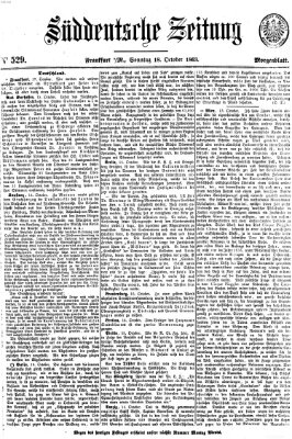Süddeutsche Zeitung Sonntag 18. Oktober 1863