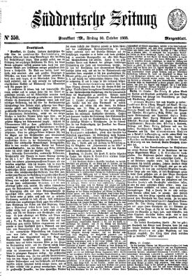 Süddeutsche Zeitung Freitag 30. Oktober 1863